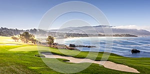 Pebble Beach golf course, Monterey, California, usa