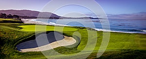 Pebble Beach golf course, Monterey, California, usa