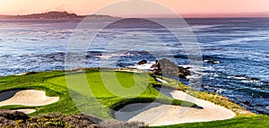 Pebble Beach golf course, Monterey, California, usa