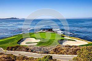 Pebble Beach golf course, Monterey, California, usa