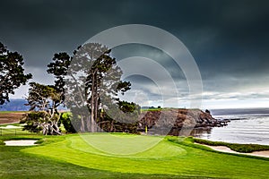 Pebble Beach golf course, Monterey, California, usa