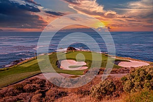 Pebble Beach golf course, Monterey, California, USA