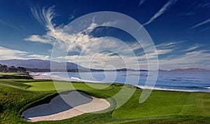 Pebble Beach golf course, Monterey, California, USA