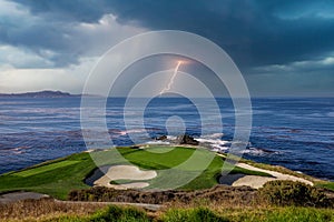 Pebble Beach golf course, Monterey, California, USA