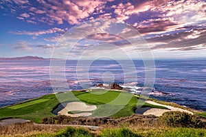 Pebble Beach golf course, Monterey, California, USA