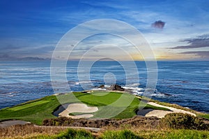 Pebble Beach golf course, Monterey, California, USA