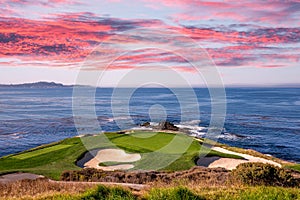 Pebble Beach golf course, Monterey, California, USA