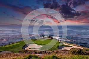 Pebble Beach golf course, Monterey, California, USA