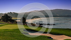 Pebble Beach golf course, Monterey, California, USA