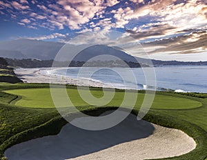 Pebble Beach golf course, Monterey, California, USA