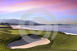 Pebble Beach golf course, Monterey, California, USA