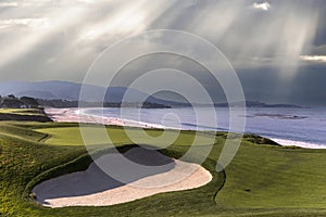 Pebble Beach golf course, Monterey, California, USA