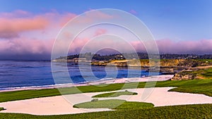 Pebble Beach golf course, Monterey, California, USA