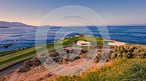 Pebble Beach golf course, Monterey, California, USA photo