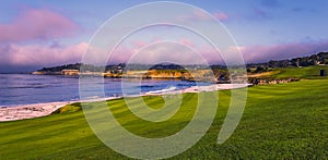 Pebble Beach golf course, Monterey, California, USA