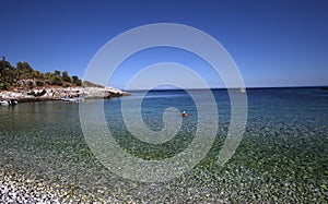 Pebble beach of Kokkala village, Peloponnese, Greece