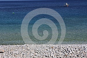 Pebble beach of Kokkala village, Peloponnese, Greece
