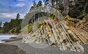 Pebble beach in Olympic National Park, Washington