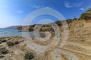 Pebble beach without people a place to relax Island Rab