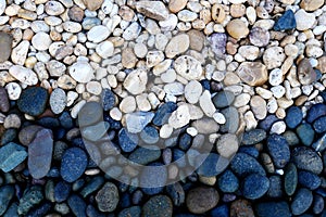 Pebble beach stone background