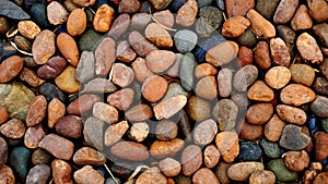 Pebble beach stone background