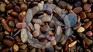 Pebble beach stone background