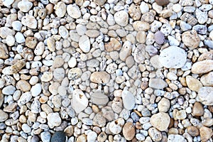 Pebble beach stone background