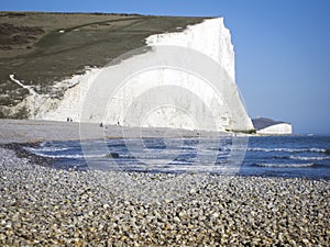 Pebble beach sussex coast england