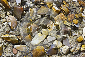 Pebble Dash Texture on an External Wall in Macro