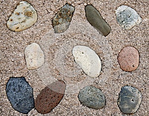 Pebble dashed wall