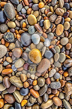 Pebbles-Embedded Stone Texture as a Background