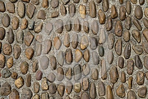 Pebble or gravel stone texture floor background