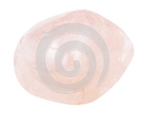 Pebble of morganite pink beryl, vorobyevite gem