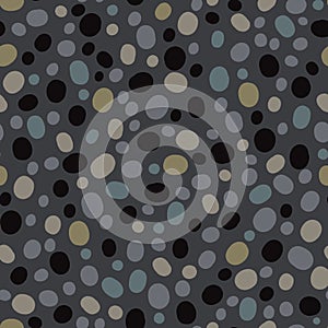 Pebble Polka Dot Allover Seamless Vector Pattern