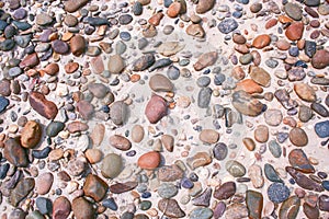 Pebble and sand background