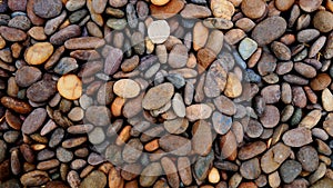 Pebble stone background nature beauty.