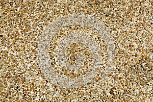 Pebble stone floor tile seamless background. Cement mixed gravel pebble stone floor texture.