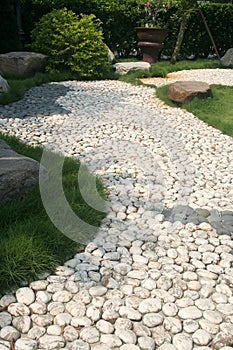 Pebble Stone path