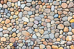 Pebble stone wall texture