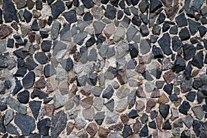 Pebble stone wall texture