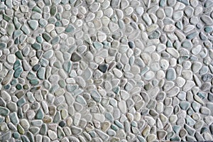 Pebble stone wall texture. Tiles Design for Floor.