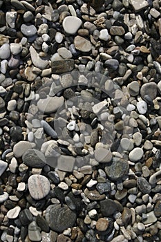 Pebble stones on beach