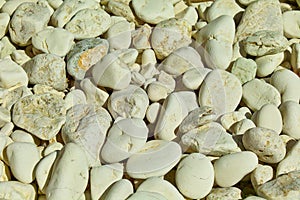 pebble stones on the beach of Agiofili