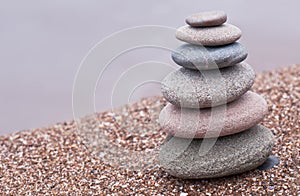 Pebble tower