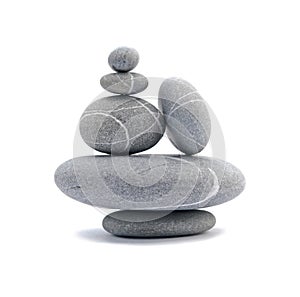 Pebble tower