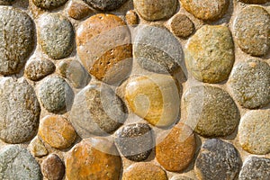 Pebble wall