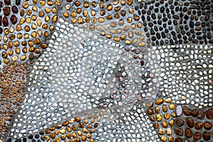 Pebble wall texture beautiful pattern