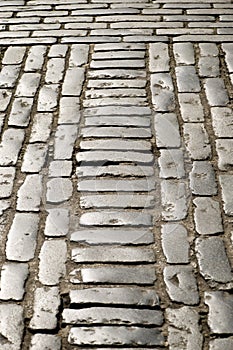 Pebbled London Street