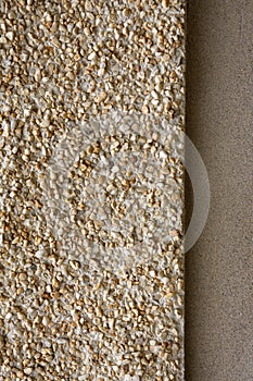 Pebbledash and concrete wall render