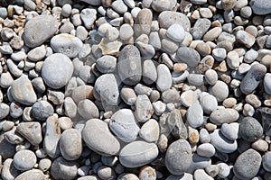 Pebbles backgrund from alabaster coast of Normandy photo
